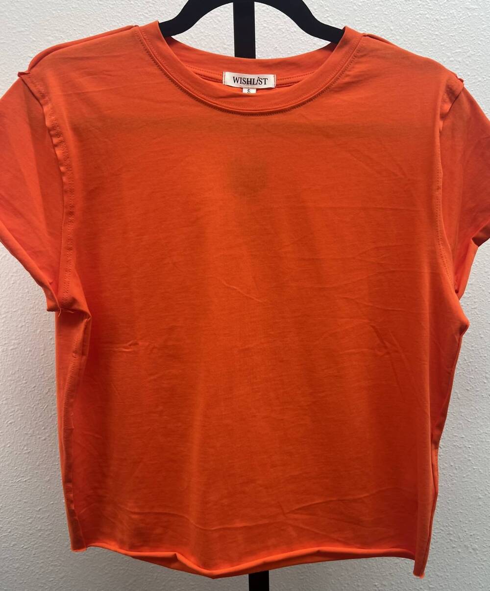 NEW WISHLIST women's relaxed basic tee in tomato